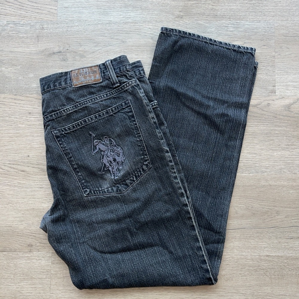 U.S. Polo Assn. Dark BLue Jeans Big Pony Y2K Street Men's Size 34 x 32 Cowboy